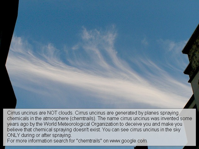 cirrus uncinus are NOT clouds